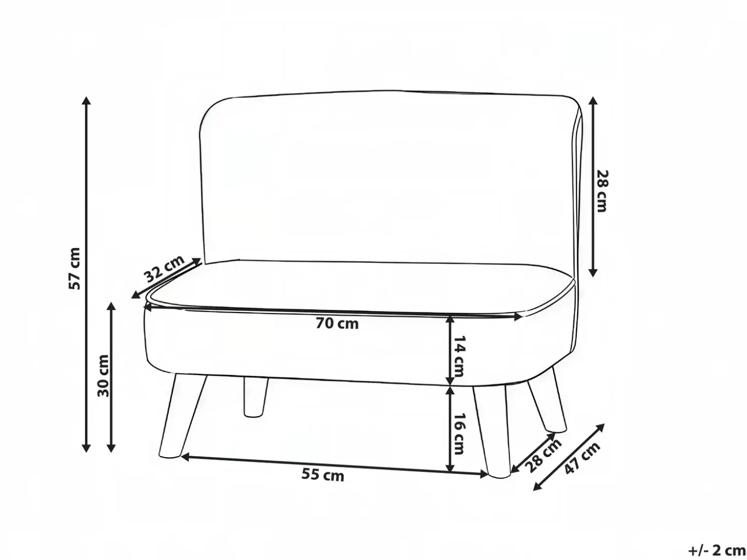 Sale Sofa dziecięca RISBY Welur Różowy Dzieci Sofy Dziecięce|Sofy Dziecięce