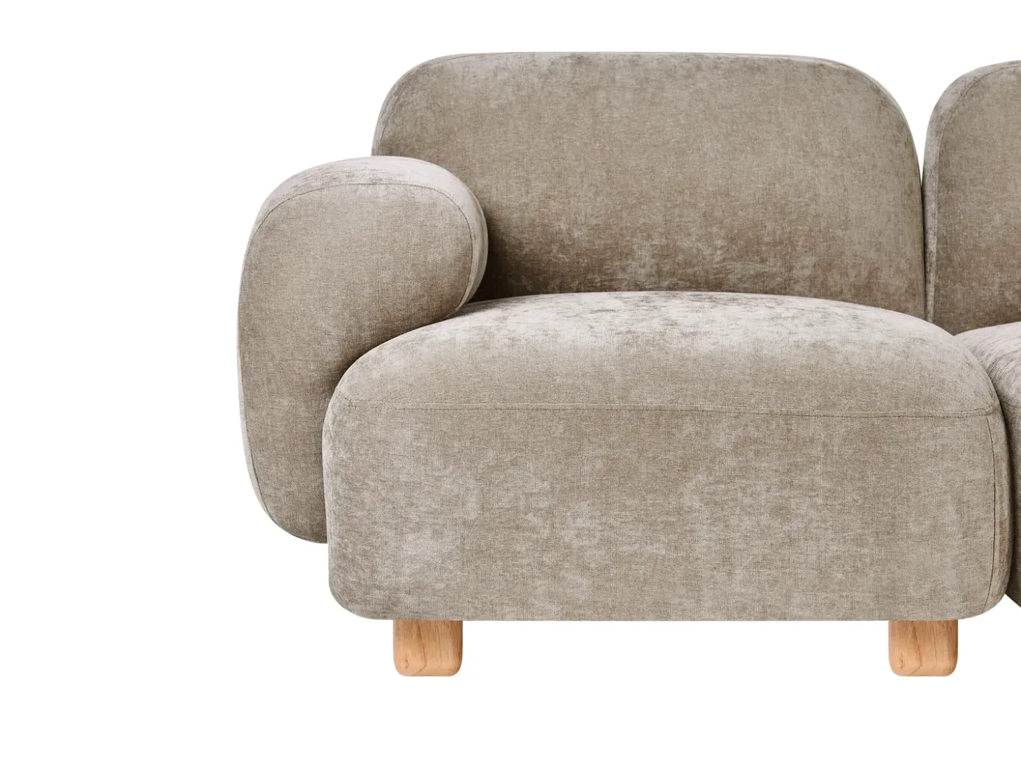 Discount Sofa modułowa dla 3 osób AMLI Beżowy z otomaną Wszystkie Sofy|Kolekcje Sof