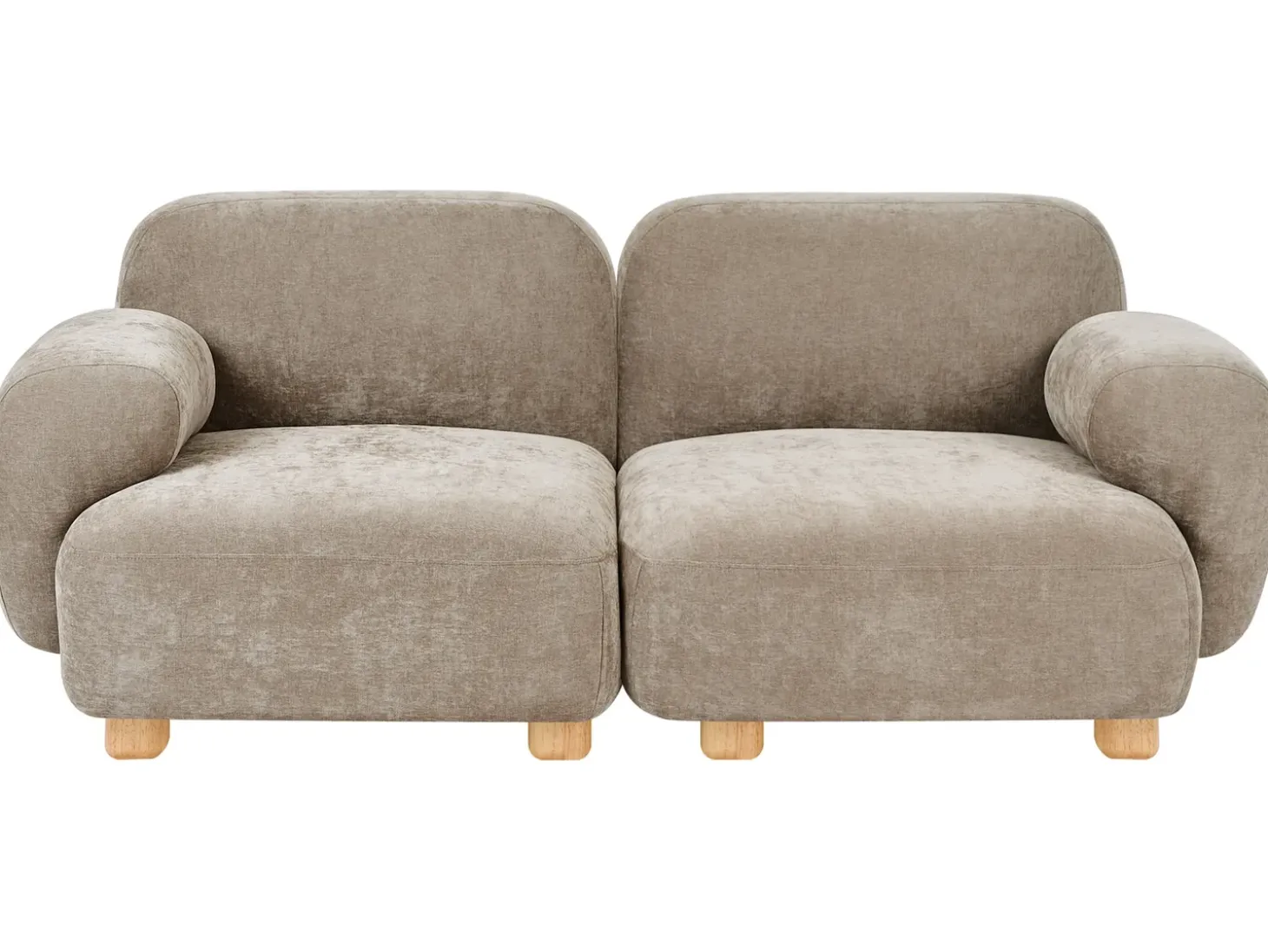 Hot Sofa modułowa dla 2 osób AMLI Beżowy Wszystkie Sofy|Sofy Dwuosobowe