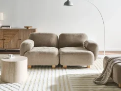 Hot Sofa modułowa dla 2 osób AMLI Beżowy Wszystkie Sofy|Sofy Dwuosobowe