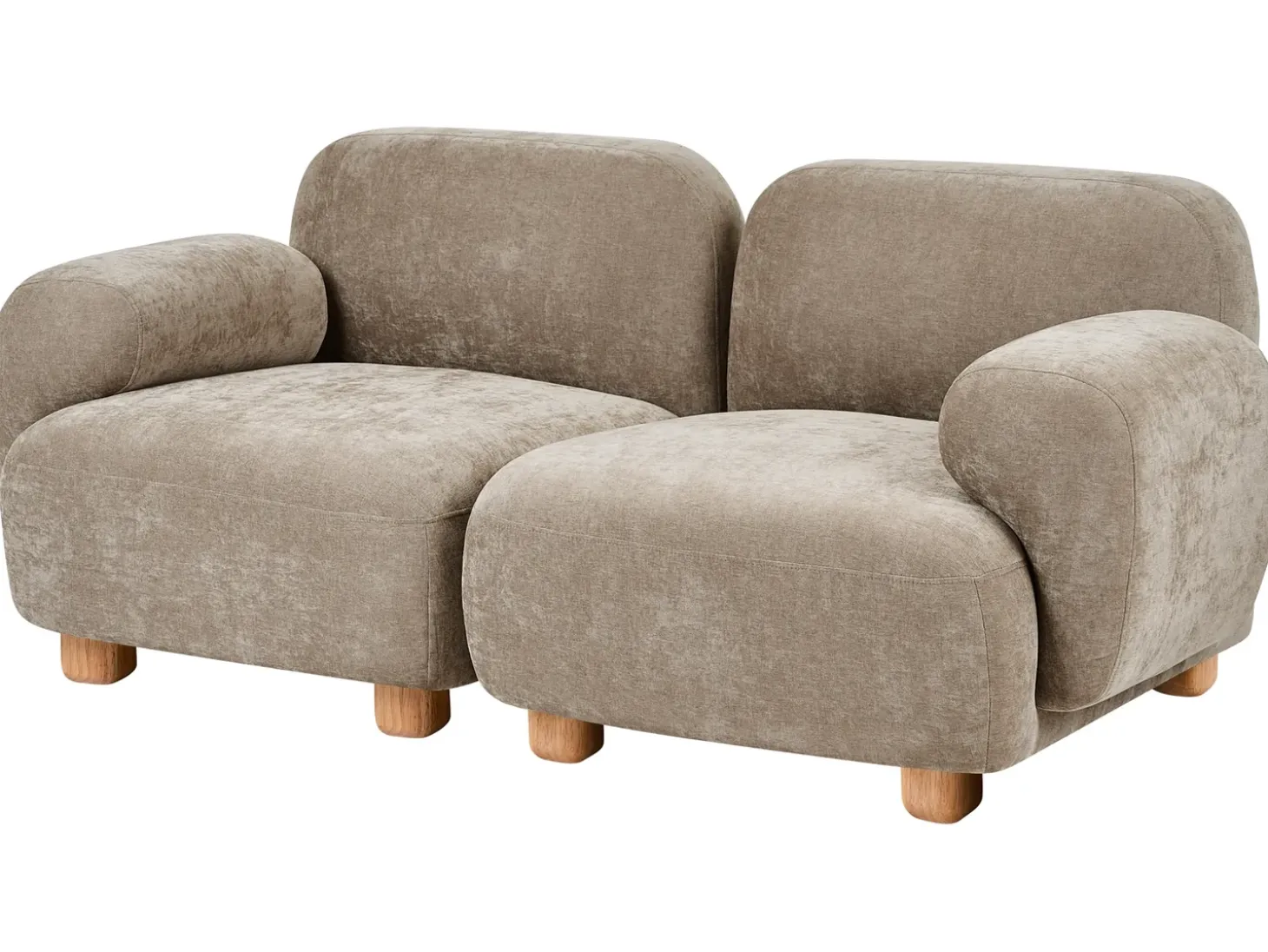 Hot Sofa modułowa dla 2 osób AMLI Beżowy Wszystkie Sofy|Sofy Dwuosobowe