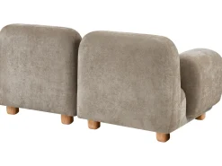 Best Sofa modułowa dla 2 osób AMLI Beżowy z otomaną Wszystkie Sofy|Sofy Dwuosobowe