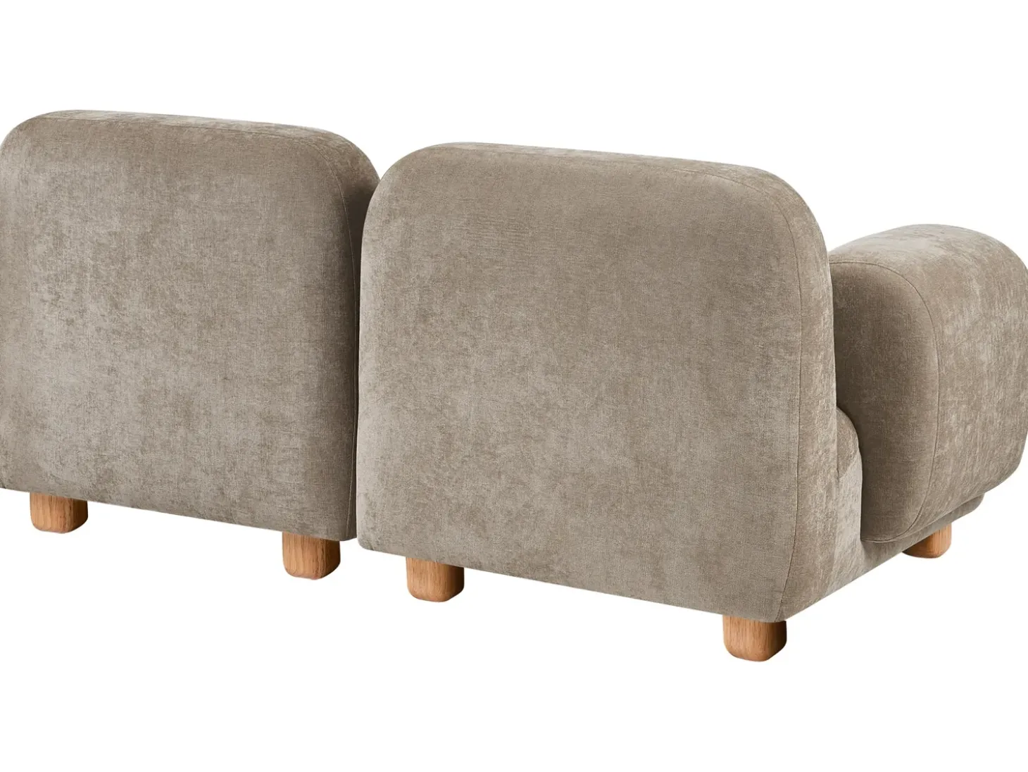 Best Sofa modułowa dla 2 osób AMLI Beżowy z otomaną Wszystkie Sofy|Sofy Dwuosobowe