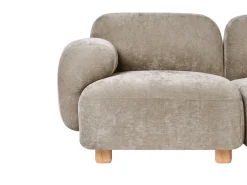 Best Sofa modułowa dla 2 osób AMLI Beżowy z otomaną Wszystkie Sofy|Sofy Dwuosobowe