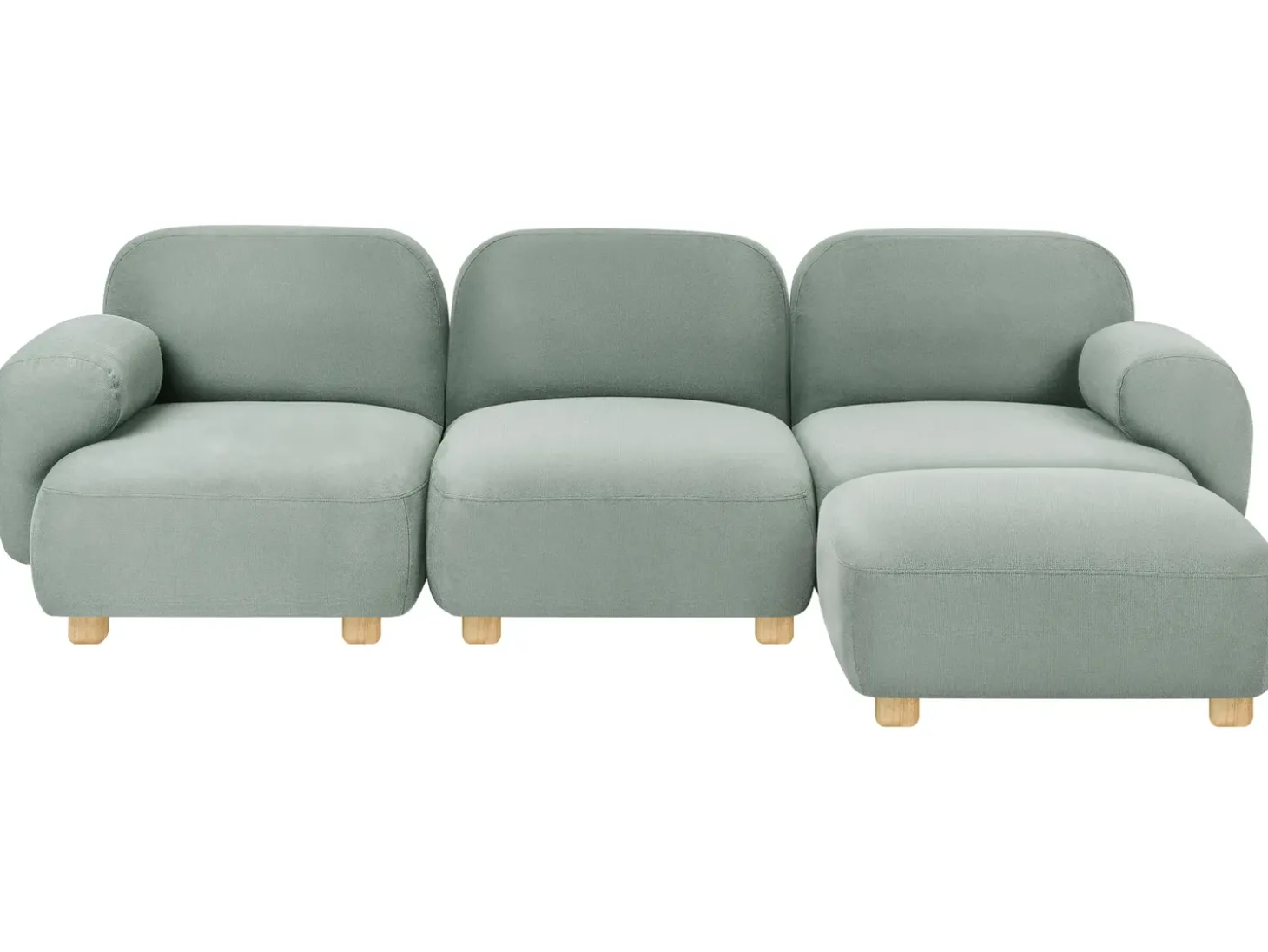Best Sofa modułowa dla 3 osób AMLI Jasnozielony z otomaną Wszystkie Sofy|Kolekcje Sof