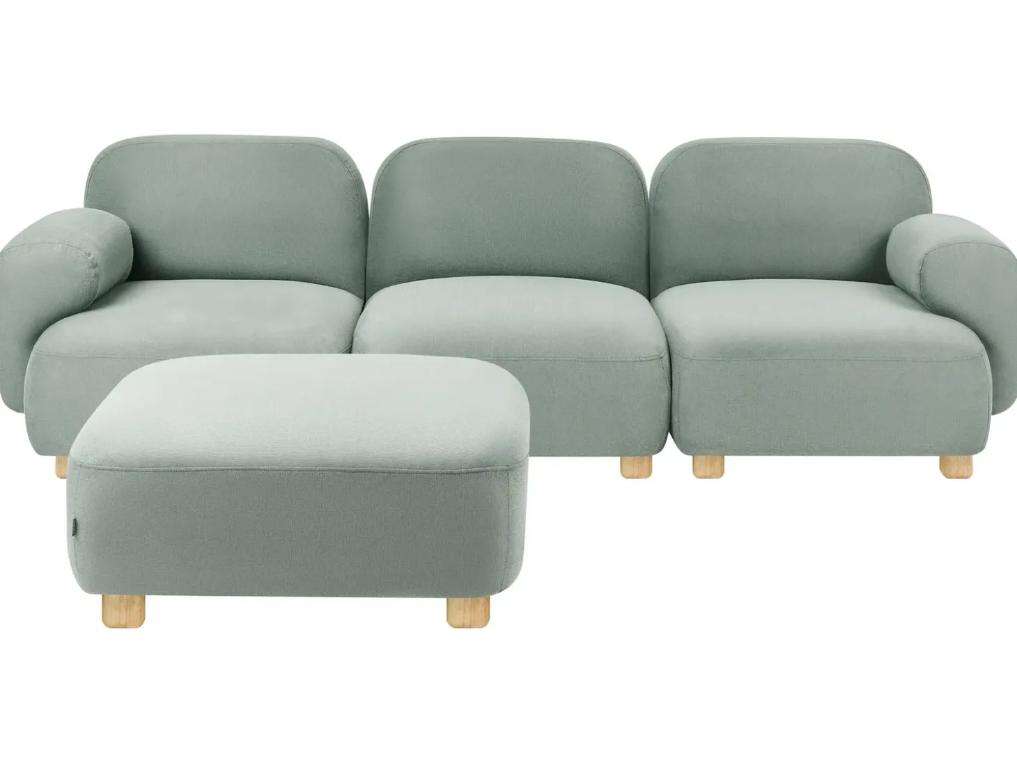 Best Sofa modułowa dla 3 osób AMLI Jasnozielony z otomaną Wszystkie Sofy|Kolekcje Sof