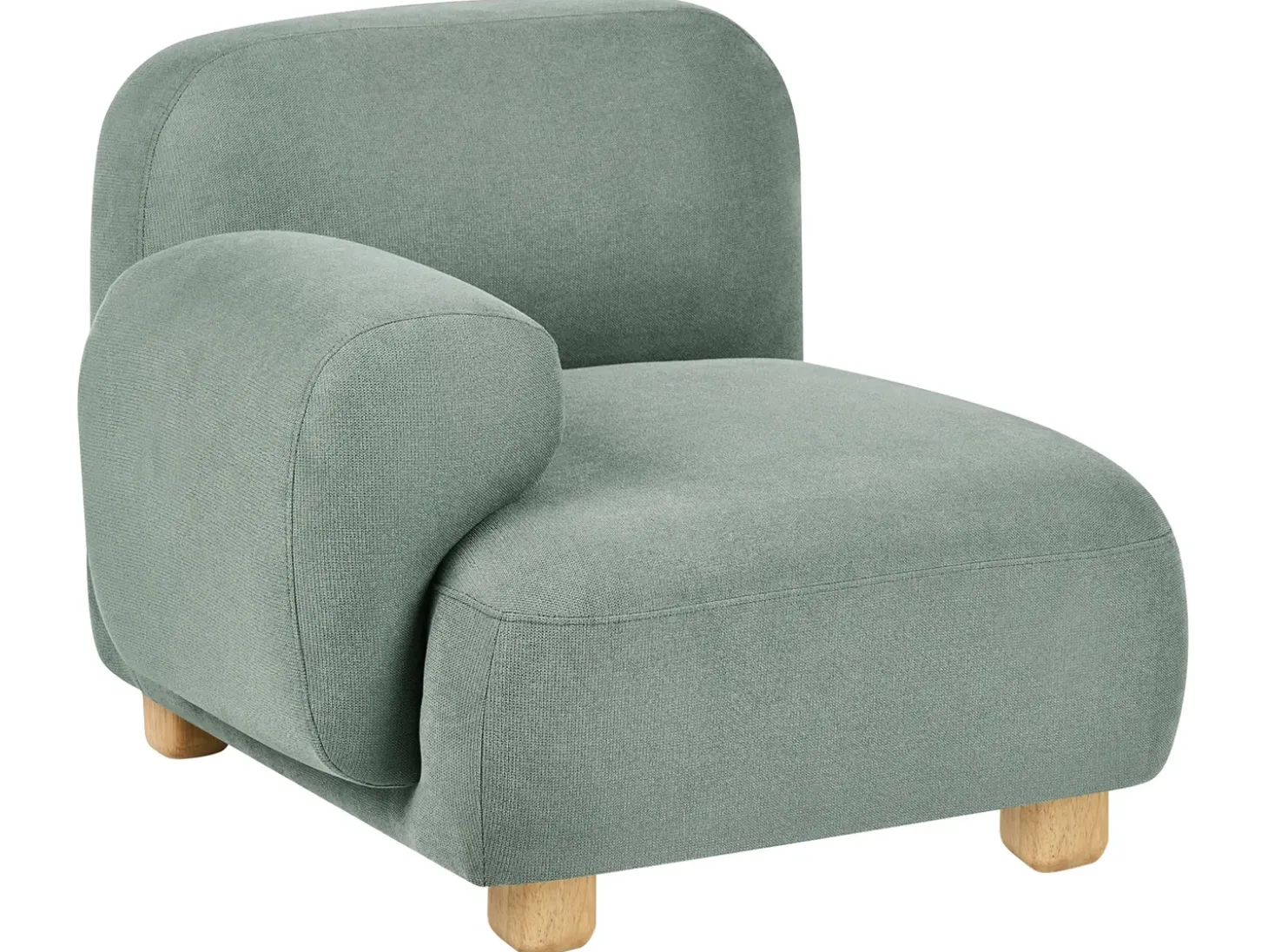 Sofa modułowa dla 2 osób AMLI Jasnozielony z otomaną Wszystkie Sofy|Sofy Dwuosobowe
