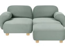Sofa modułowa dla 2 osób AMLI Jasnozielony z otomaną Wszystkie Sofy|Sofy Dwuosobowe