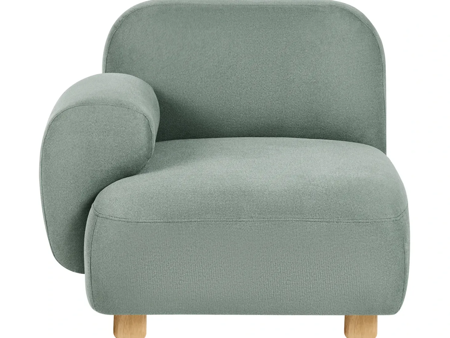 Sofa modułowa dla 2 osób AMLI Jasnozielony z otomaną Wszystkie Sofy|Sofy Dwuosobowe