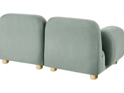 Sofa modułowa dla 2 osób AMLI Jasnozielony z otomaną Wszystkie Sofy|Sofy Dwuosobowe