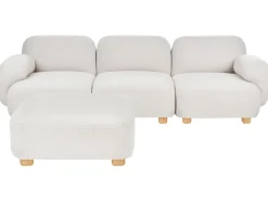 Clearance Sofa modułowa dla 3 osób AMLI Złamana biel Boucle z otomaną Wszystkie Sofy|Kolekcje Sof