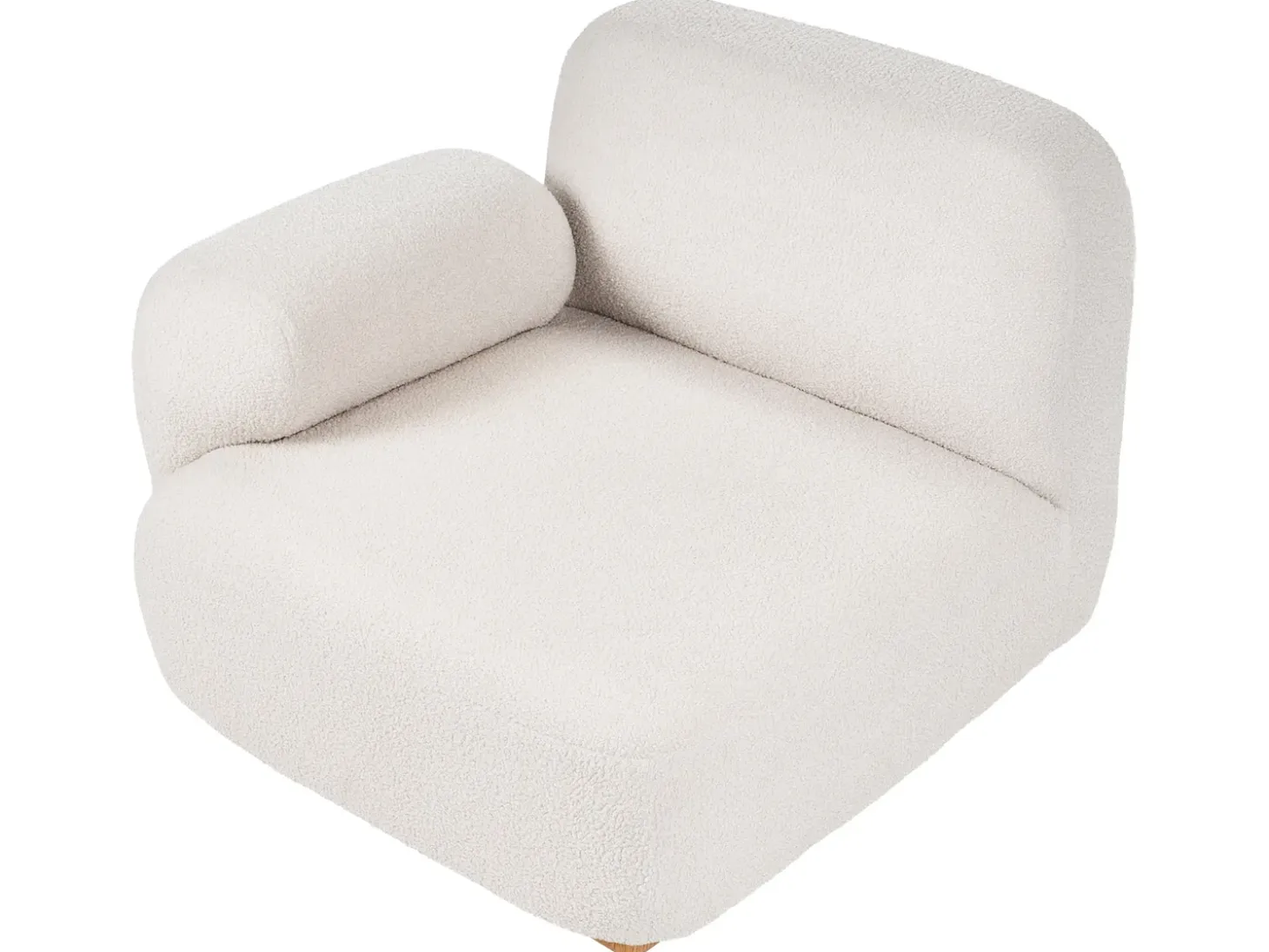 Clearance Sofa modułowa dla 3 osób AMLI Złamana biel Boucle z otomaną Wszystkie Sofy|Kolekcje Sof
