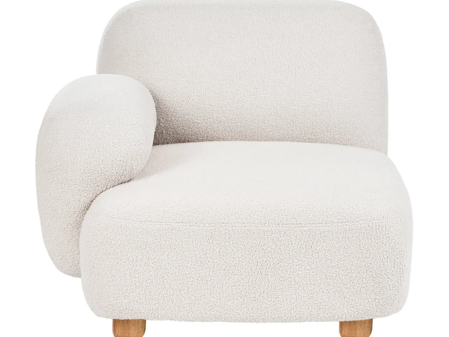 Clearance Sofa modułowa dla 3 osób AMLI Złamana biel Boucle z otomaną Wszystkie Sofy|Kolekcje Sof