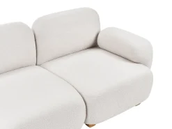Sale Sofa modułowa dla 2 osób AMLI Złamana biel Boucle z otomaną Wszystkie Sofy|Sofy Dwuosobowe