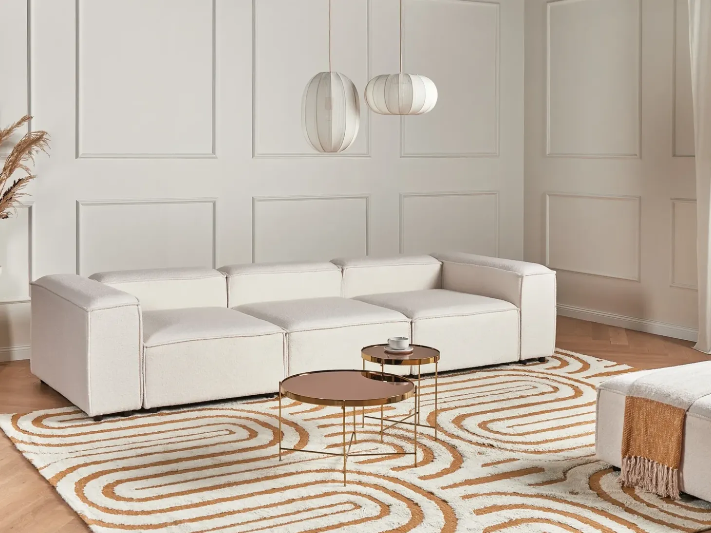 Outlet Sofa modułowa dla 3 osób ARDAL Złamana biel Boucle Wszystkie Sofy|Kolekcje Sof