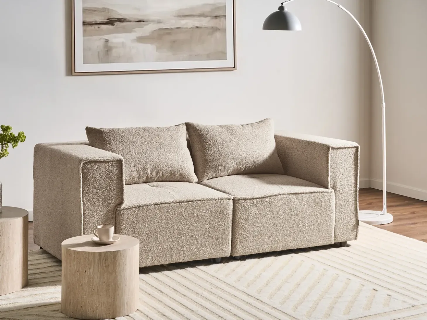 Sale Sofa modułowa dla 2 osób AXEBO Boucle Wszystkie Sofy|Sofy Dwuosobowe