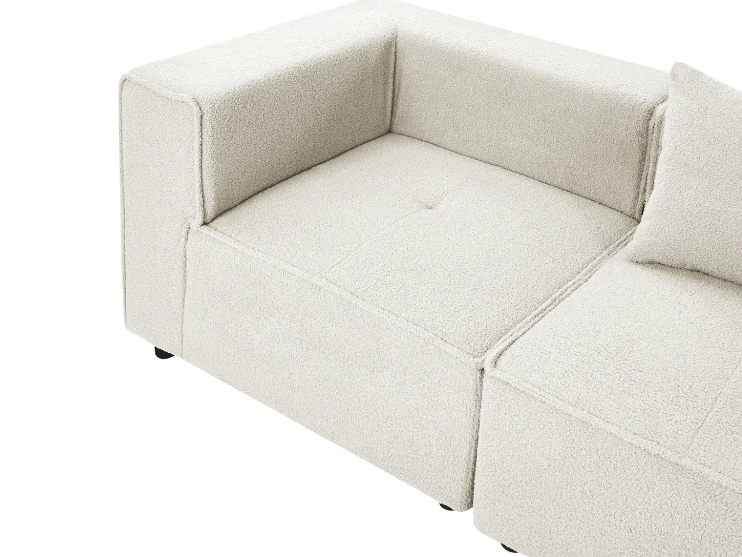 Online Sofa modułowa dla 3 osób AXEBO Złamana biel Boucle Wszystkie Sofy|Kolekcje Sof