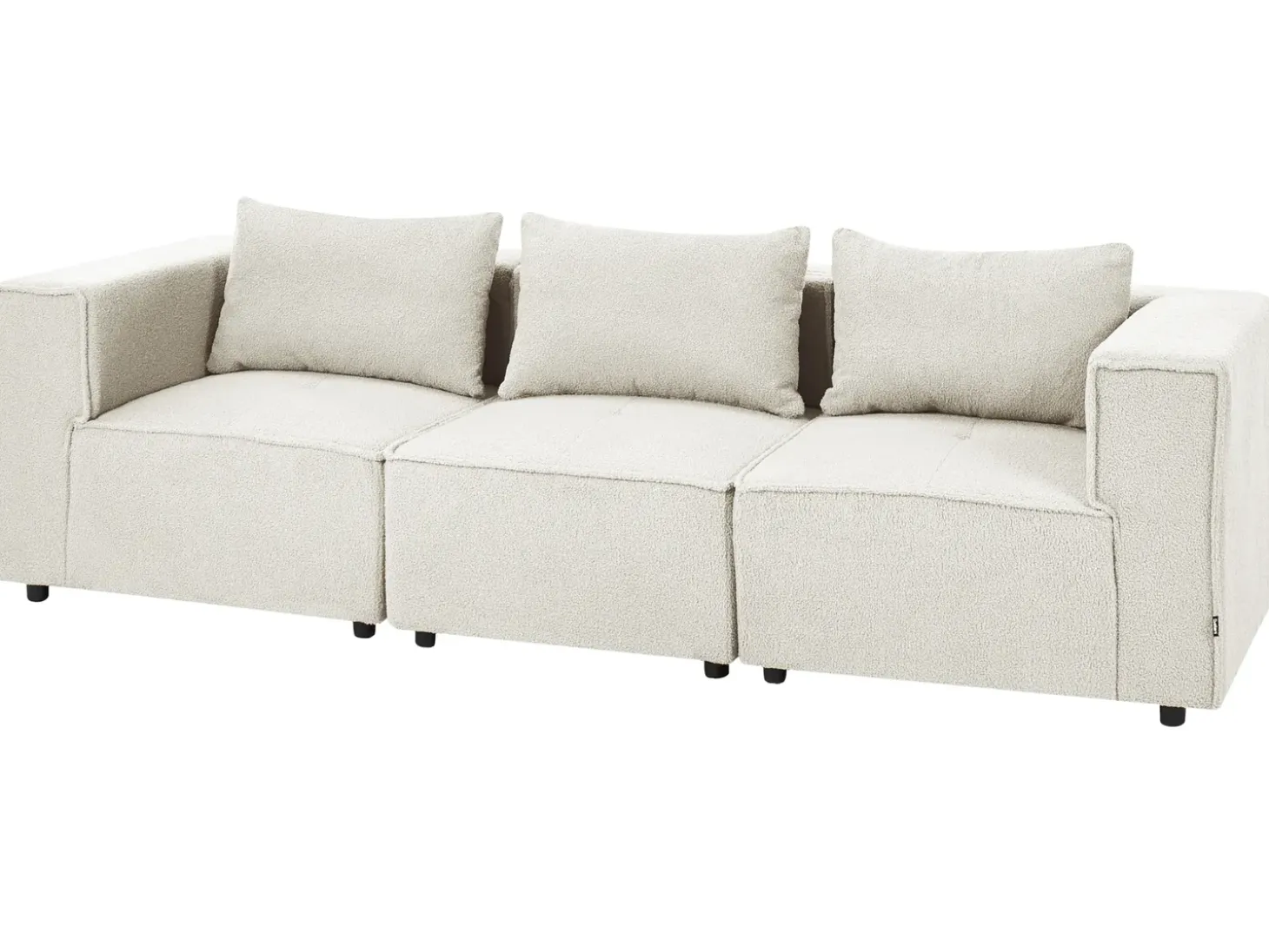 Online Sofa modułowa dla 3 osób AXEBO Złamana biel Boucle Wszystkie Sofy|Kolekcje Sof