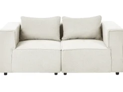 Sale Sofa modułowa dla 2 osób AXEBO Złamana biel Boucle Wszystkie Sofy|Sofy Dwuosobowe