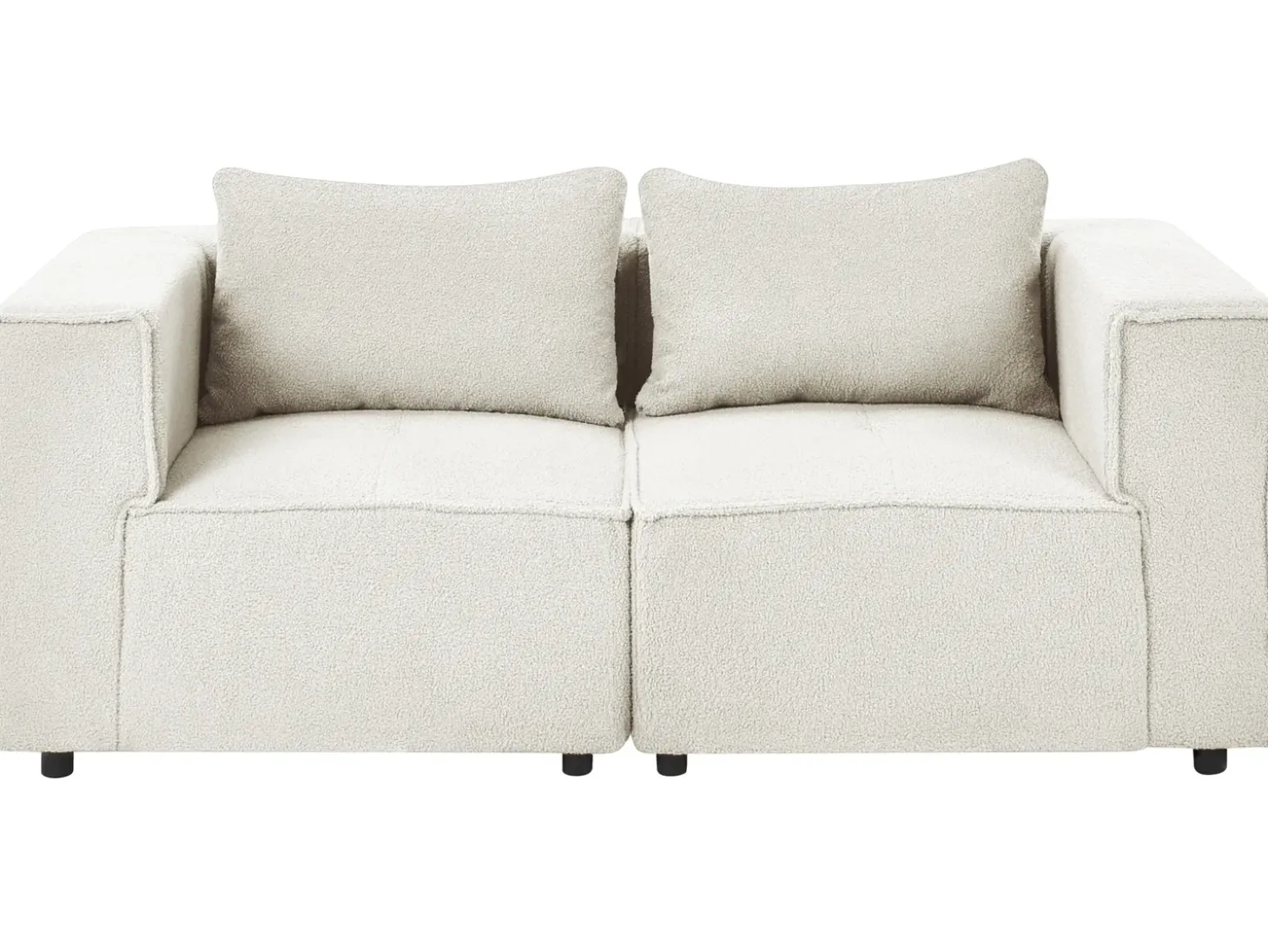 Sale Sofa modułowa dla 2 osób AXEBO Złamana biel Boucle Wszystkie Sofy|Sofy Dwuosobowe