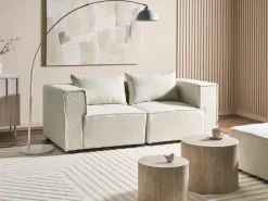 Sale Sofa modułowa dla 2 osób AXEBO Złamana biel Boucle Wszystkie Sofy|Sofy Dwuosobowe