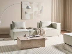 Sale Sofa modułowa dla 2 osób AXEBO Złamana biel Boucle Wszystkie Sofy|Sofy Dwuosobowe