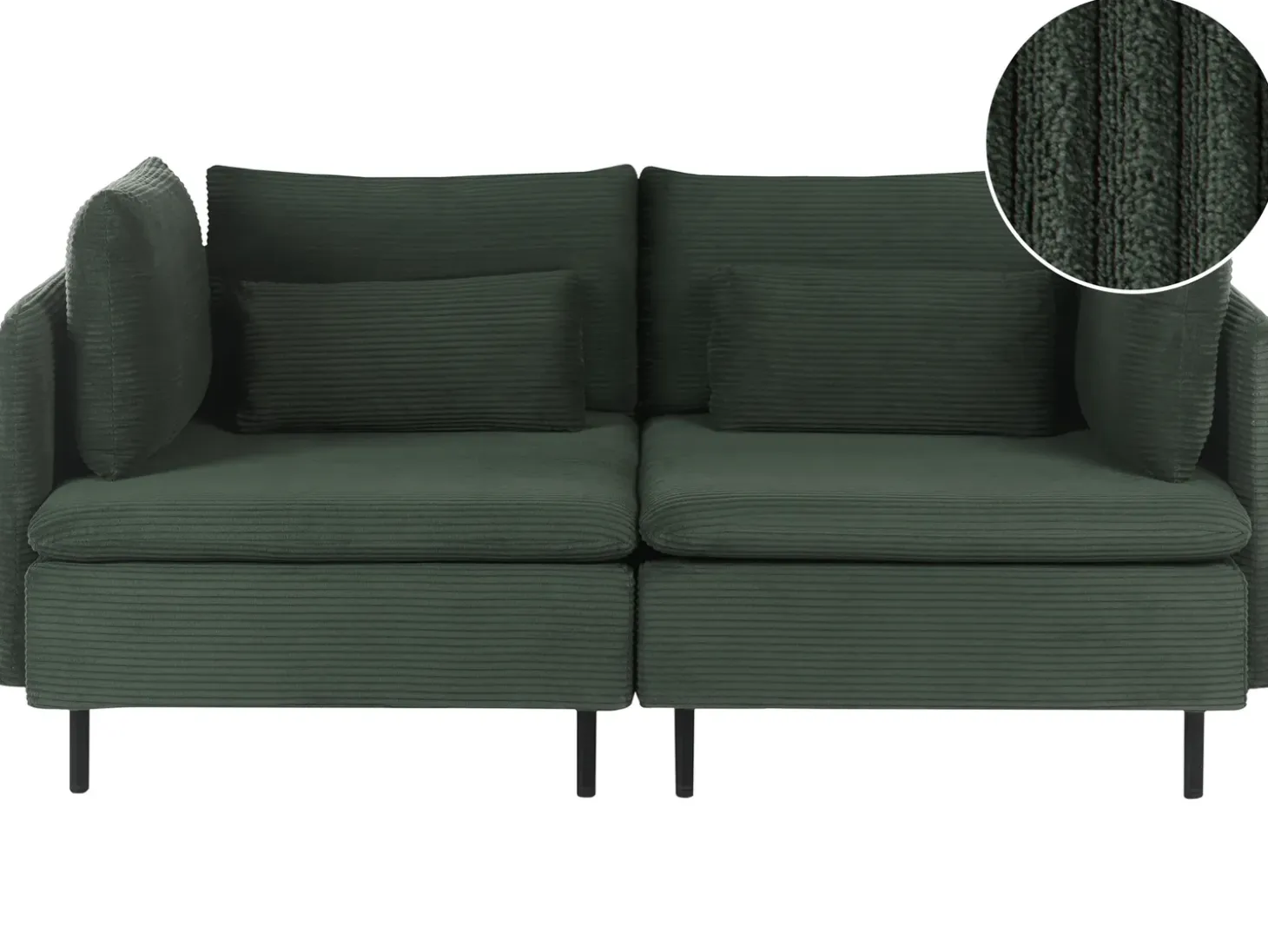 Hot Sofa modułowa dla 2 osób EGERIS Ciemno Sztruks Wszystkie Sofy|Sofy Dwuosobowe