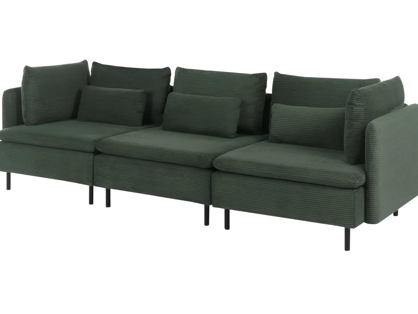 Online Sofa modułowa dla 3 osób EGERIS Ciemno Sztruks Wszystkie Sofy|Sofy Dwuosobowe