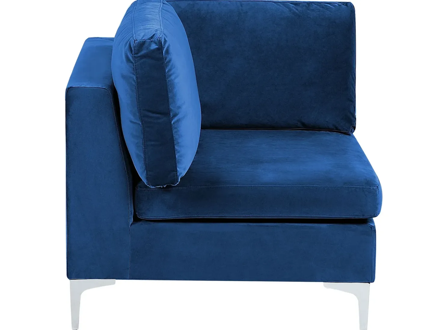 Online Sofa modułowa dla 3 osób EVJA Granatowy Welur z otomaną Wszystkie Sofy|Kolekcje Sof