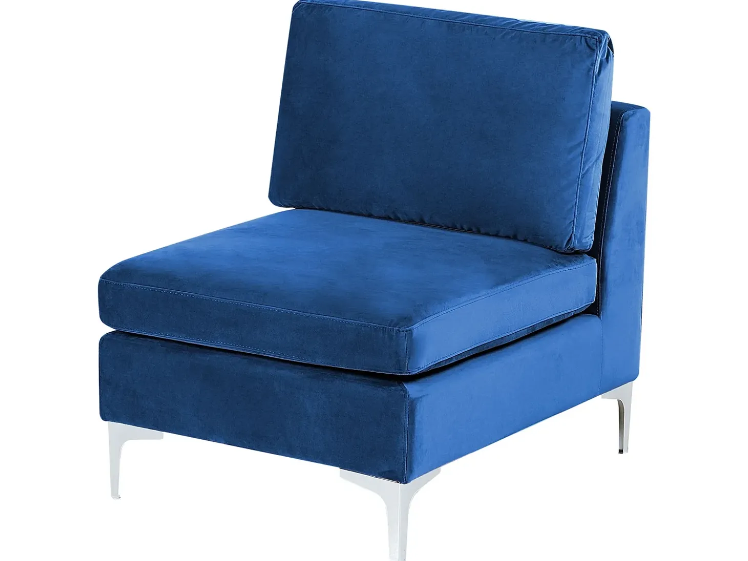 Online Sofa modułowa dla 3 osób EVJA Granatowy Welur z otomaną Wszystkie Sofy|Kolekcje Sof