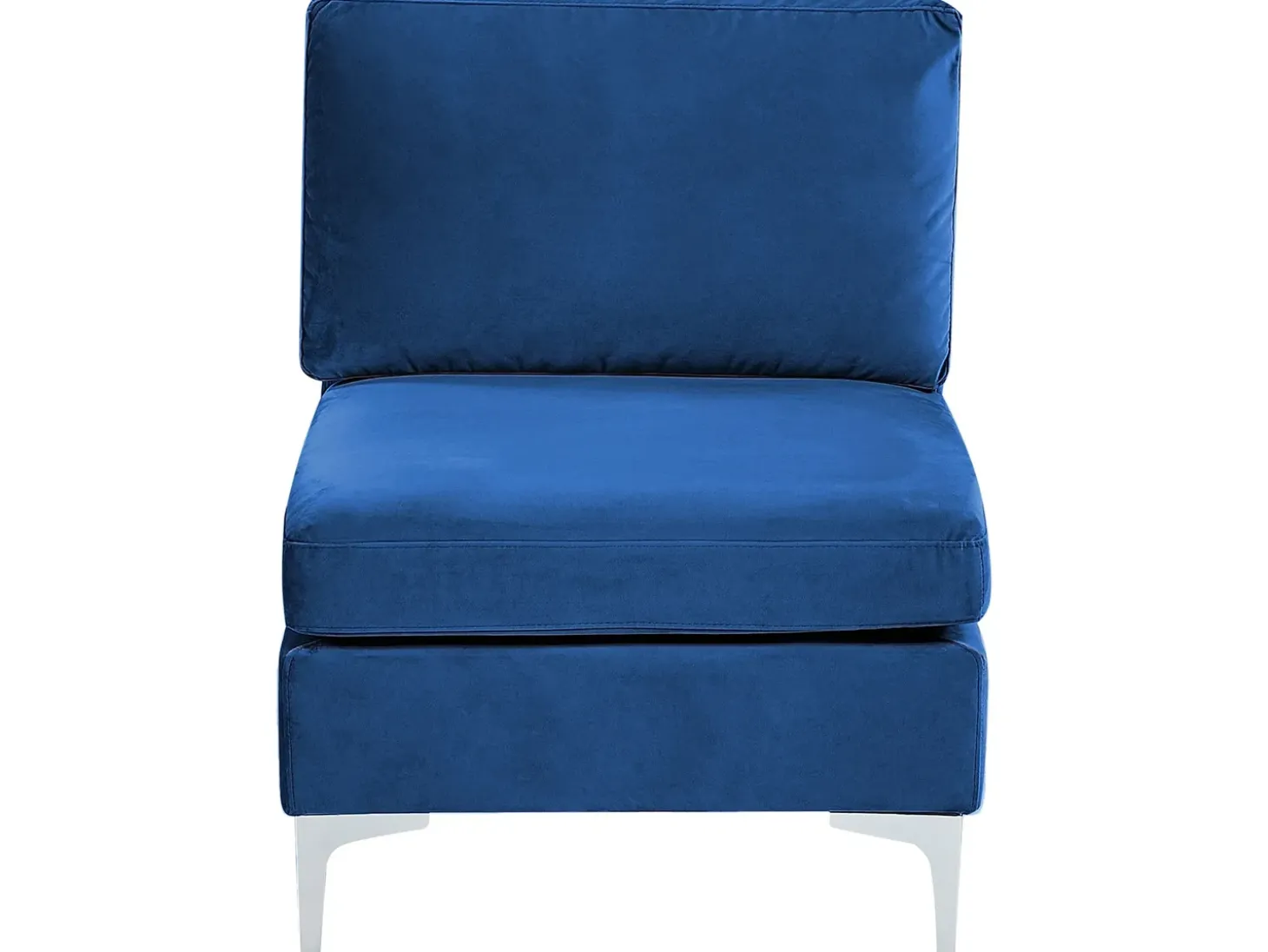 Online Sofa modułowa dla 3 osób EVJA Granatowy Welur z otomaną Wszystkie Sofy|Kolekcje Sof