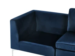 Best Sofa modułowa dla 3 osób EVJA Granatowy Welur Wszystkie Sofy|Kolekcje Sof