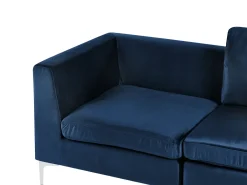 Best Sofa modułowa dla 3 osób EVJA Granatowy Welur Wszystkie Sofy|Kolekcje Sof