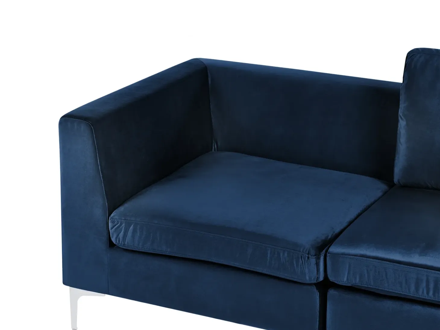 Best Sofa modułowa dla 3 osób EVJA Granatowy Welur Wszystkie Sofy|Kolekcje Sof