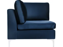 Best Sofa modułowa dla 3 osób EVJA Granatowy Welur Wszystkie Sofy|Kolekcje Sof