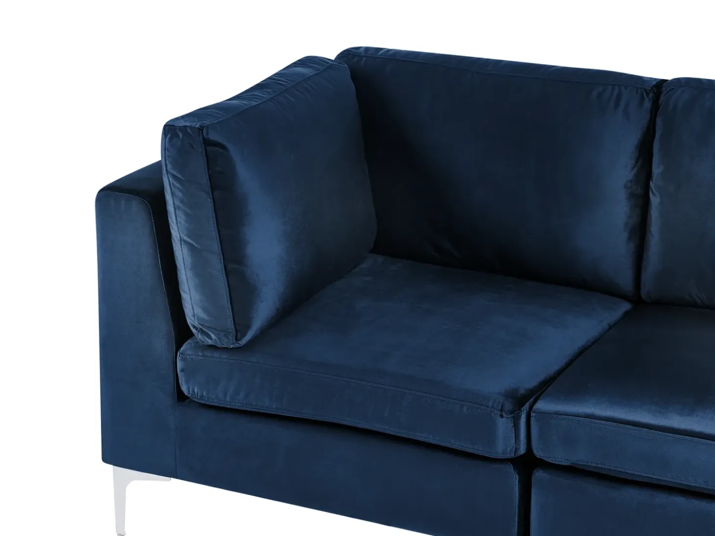 Best Sofa modułowa dla 3 osób EVJA Granatowy Welur Wszystkie Sofy|Kolekcje Sof