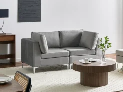 Outlet Sofa modułowa dla 2 osób EVJA Welur Wszystkie Sofy|Sofy Dwuosobowe