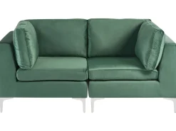 Clearance Sofa modułowa dla 2 osób EVJA Welur Wszystkie Sofy|Sofy Dwuosobowe