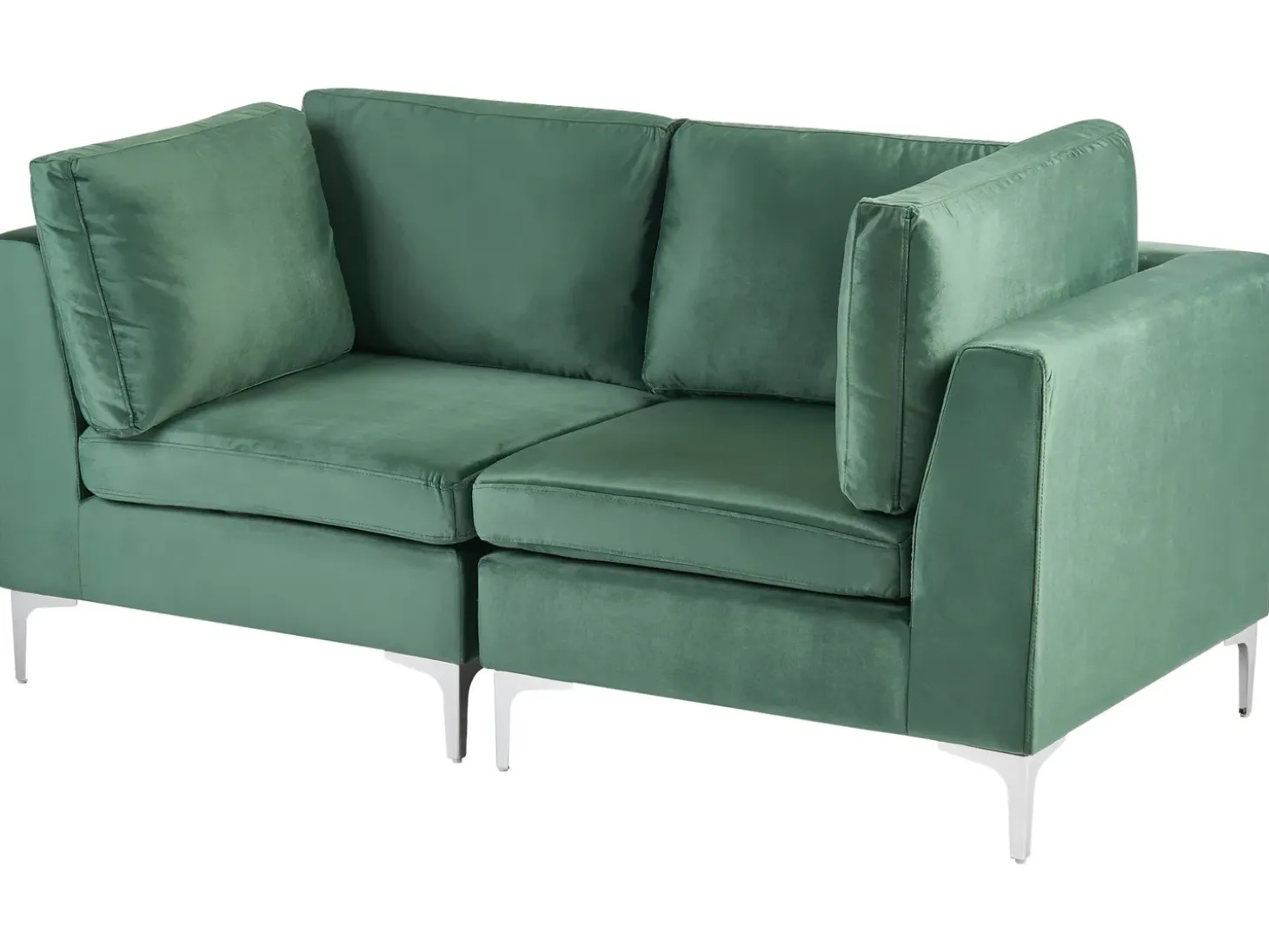 Clearance Sofa modułowa dla 2 osób EVJA Welur Wszystkie Sofy|Sofy Dwuosobowe