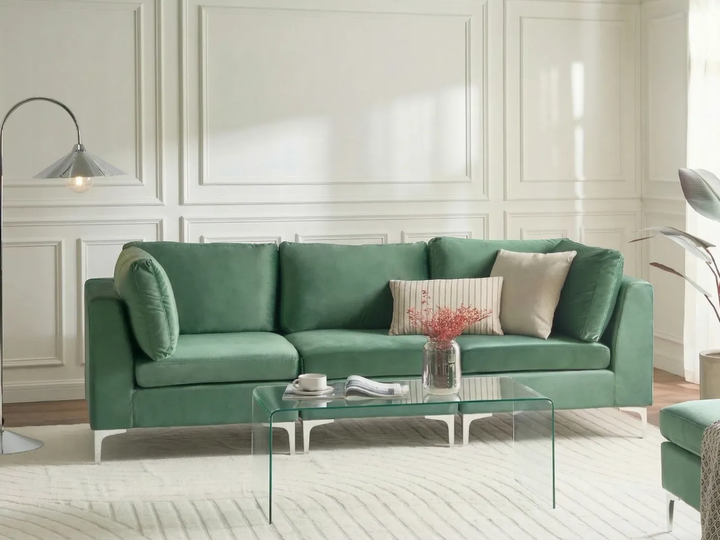 Online Sofa modułowa dla 3 osób EVJA Welur Wszystkie Sofy|Kolekcje Sof
