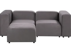 Sofa modułowa dla 2 osób FALSTERBO Ciemno Welur z otomaną Wszystkie Sofy|Sofy Dwuosobowe