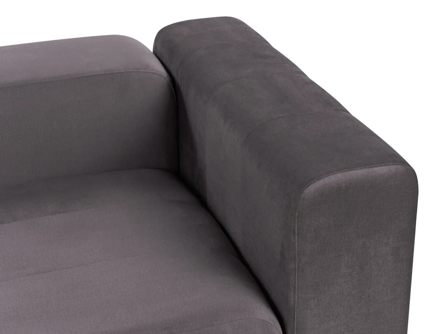 Sofa modułowa dla 2 osób FALSTERBO Ciemno Welur z otomaną Wszystkie Sofy|Sofy Dwuosobowe