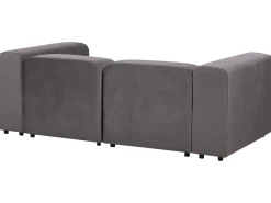 Sofa modułowa dla 2 osób FALSTERBO Ciemno Welur z otomaną Wszystkie Sofy|Sofy Dwuosobowe