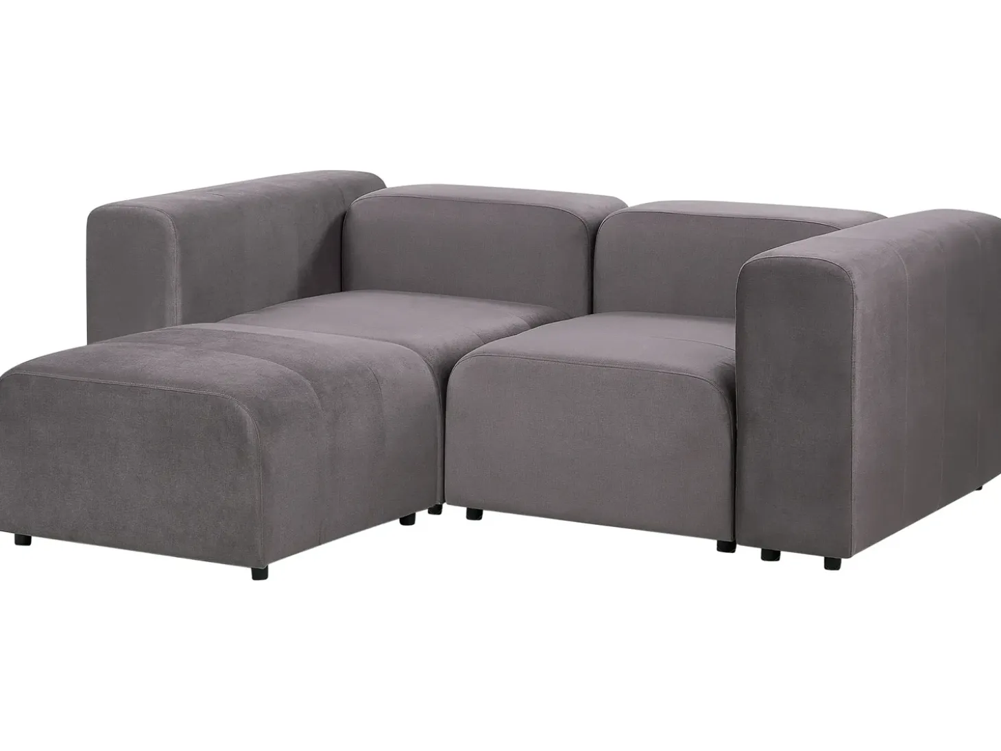 Sofa modułowa dla 2 osób FALSTERBO Ciemno Welur z otomaną Wszystkie Sofy|Sofy Dwuosobowe