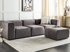 Sofa modułowa dla 3 osób FALSTERBO Ciemno Welur z otomaną Wszystkie Sofy|Kolekcje Sof