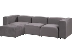 Sofa modułowa dla 3 osób FALSTERBO Ciemno Welur z otomaną Wszystkie Sofy|Kolekcje Sof
