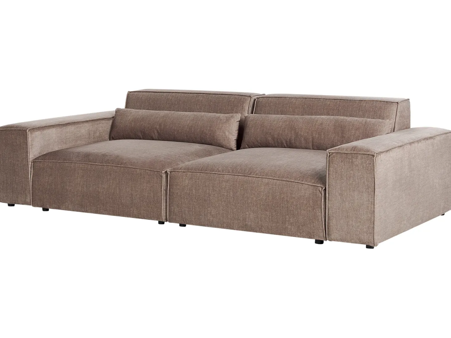 Sofa modułowa dla 3 osób HELLNAR Jasnobrązowy z otomaną