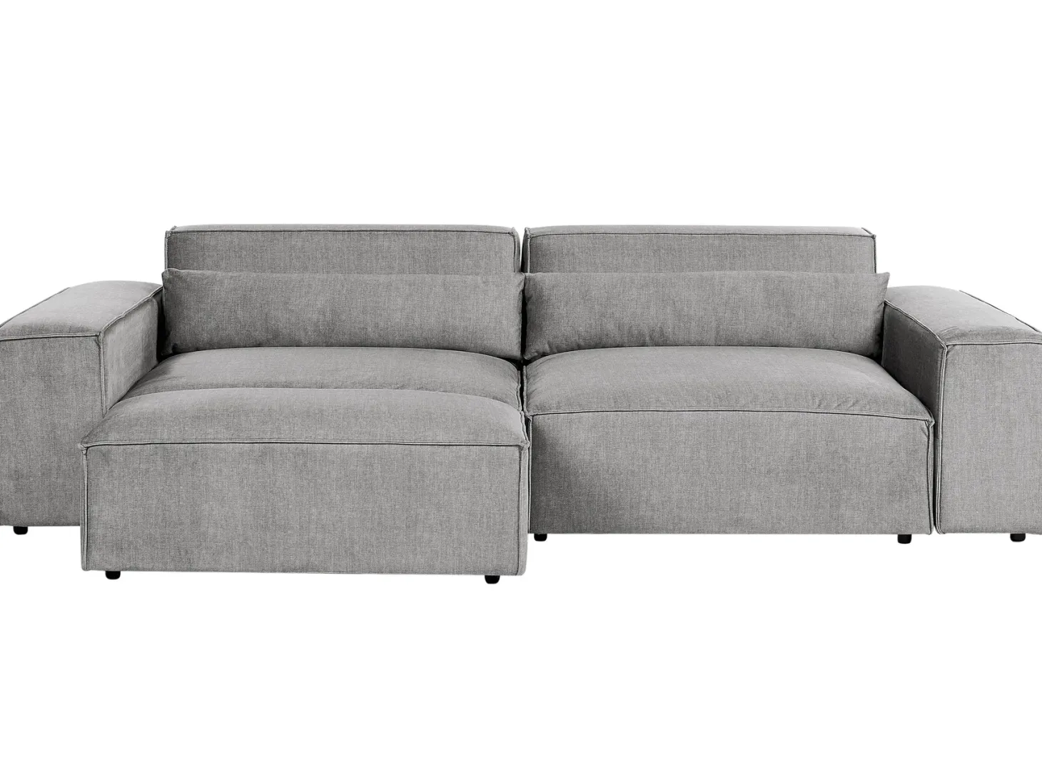 Sofa modułowa dla 3 osób HELLNAR Szary z otomaną