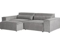 Sofa modułowa dla 3 osób HELLNAR Szary z otomaną
