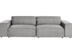 Sofa modułowa dla 3 osób HELLNAR Szary z otomaną
